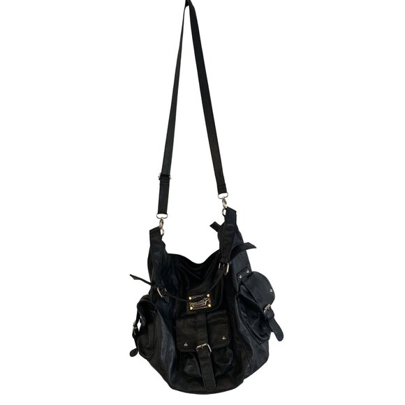 Marc By Marc Jacobs Handbags - VTG Marc By Marc Jacobs Black Utility Cargo Workwear Work Leather Bag Crossbody